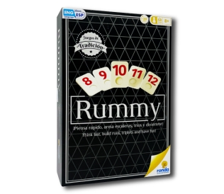 JUEGO MESA LUJO PLASTICO RUMMY RONDA